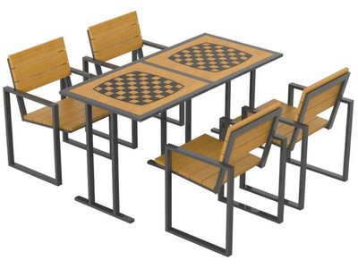 Стол шахматный парный Кадм 2